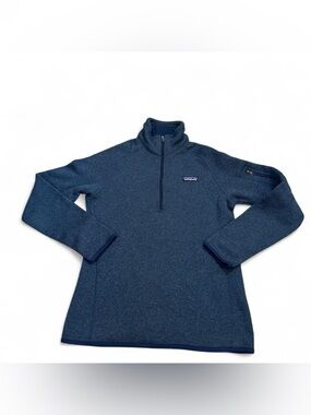 Patagonia Women’s Navy Blue Better Sweater Fleece Jacket 1/4 Zip Size Medium